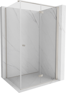 Mexen Mist-F cabine de douche pliante droite 85 x 100 cm, transparent, nickel brossé - 8A6T-085-100-97-00-P