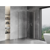 Mexen Mist-F cabine de douche pliante droite 100 x 100 cm, transparent, nickel brossé - 8A6T-100-100-97-00-P