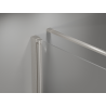 Mexen Mist-F cabine de douche pliante droite 75 x 120 cm, transparent, nickel brossé - 8A6T-075-120-97-00-P