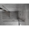 Mexen Mist-F cabine de douche pliante droite 105 x 120 cm, transparent, nickel brossé - 8A6T-105-120-97-00-P