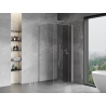 Mexen Mist-F cabine de douche pliante droite 120 x 120 cm, transparent, nickel brossé - 8A6T-120-120-97-00-P