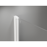 Mexen Mist-F Duo cabine de douche pliante gauche 115 x 70 cm, transparent, blanc - 8A6-115L-070P-20-00