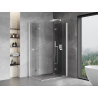 Mexen Mist-F Duo cabine de douche pliante droite 80 x 90 cm, transparente, blanche - 8A6-080L-090P-20-00
