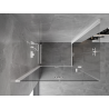 Mexen Mist-F Duo cabine de douche pliante gauche 105 x 90 cm, transparent, blanc - 8A6-105L-090P-20-00