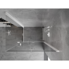 Mexen Mist-F Duo cabine de douche pliante droite 85 x 100 cm, transparent, blanc - 8A6-085L-100P-20-00
