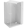 Mexen Mist-F Duo cabine de douche pliante droite 85 x 100 cm, transparent, blanc - 8A6-085L-100P-20-00