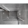 Mexen Mist-F Duo cabine de douche pliante droite 95 x 100 cm, transparent, blanc - 8A6-095L-100P-20-00