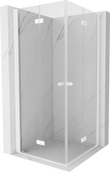 Mexen Mist-F Duo cabine de douche pliable 100 x 100 cm, transparent, blanc - 8A6-100L-100P-20-00