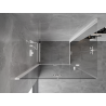 Mexen Mist-F Duo cabine de douche pliante gauche 115 x 100 cm, transparente, blanche - 8A6-115L-100P-20-00