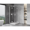 Mexen Mist-F Duo cabine de douche pliable 105 x 105 cm, transparent, blanc - 8A6-105L-105P-20-00