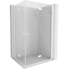 Mexen Mist-F Duo cabine de douche pliable droite 75 x 110 cm, transparent, blanc - 8A6-075L-110P-20-00