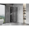 Mexen Mist-F Duo cabine de douche pliante 115 x 115 cm, transparent, blanc - 8A6-115L-115P-20-00
