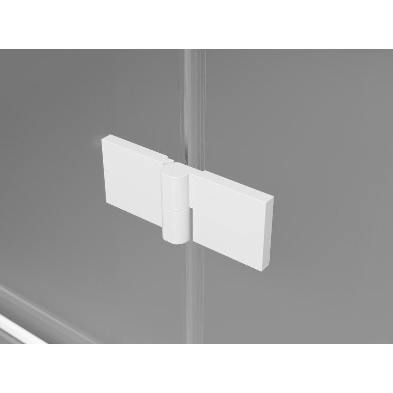 Mexen Mist-F Duo cabine de douche pliante droite 85 x 120 cm, translucide, blanche - 8A6-085L-120P-20-00