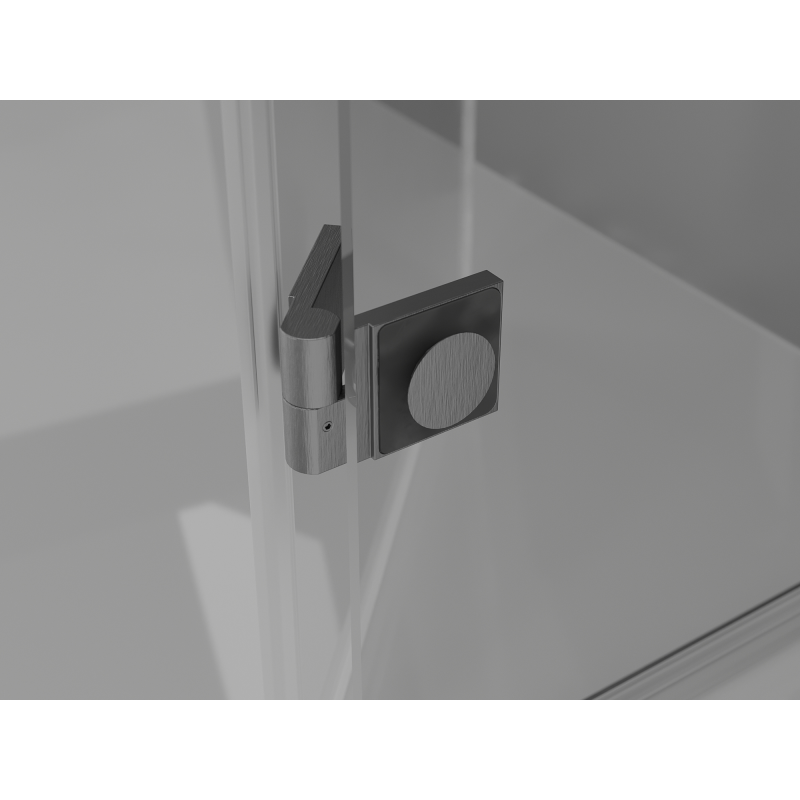 Mexen Mist-F Duo cabine de douche pliable gauche 85 x 70 cm, transparent, gris canon brossé - 8A6-085L-070P-66-00