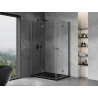 Mexen Mist-F Duo cabine de douche pliable gauche 85 x 70 cm, transparent, gris canon brossé - 8A6-085L-070P-66-00