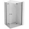Mexen Mist-F Duo cabine de douche pliante droite 70 x 75 cm, transparent, gris canon brossé - 8A6-070L-075P-66-00