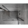 Mexen Mist-F Duo cabine de douche pliante droite 75 x 80 cm, transparent, gris fusil brossé - 8A6-075L-080P-66-00
