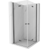 Mexen Mist-F Duo cabine de douche pliable 80 x 80 cm, transparent, gris canon brossé - 8A6-080L-080P-66-00