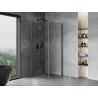 Mexen Mist-F Duo cabine de douche pliante 90 x 90 cm, transparent, gris canon brossé - 8A6-090L-090P-66-00