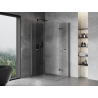 Mexen Mist-F Duo cabine de douche pliable gauche 100 x 90 cm, transparent, gris pistolet brossé - 8A6-100L-090P-66-00
