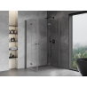 Mexen Mist-F Duo cabine de douche pliante droite 70 x 105 cm, transparent, gris canon brossé - 8A6-070L-105P-66-00