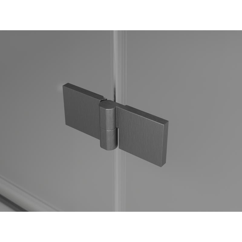 Mexen Mist-F Duo cabine de douche pliante droite 80 x 110 cm, transparent, gris canon brossé - 8A6-080L-110P-66-00