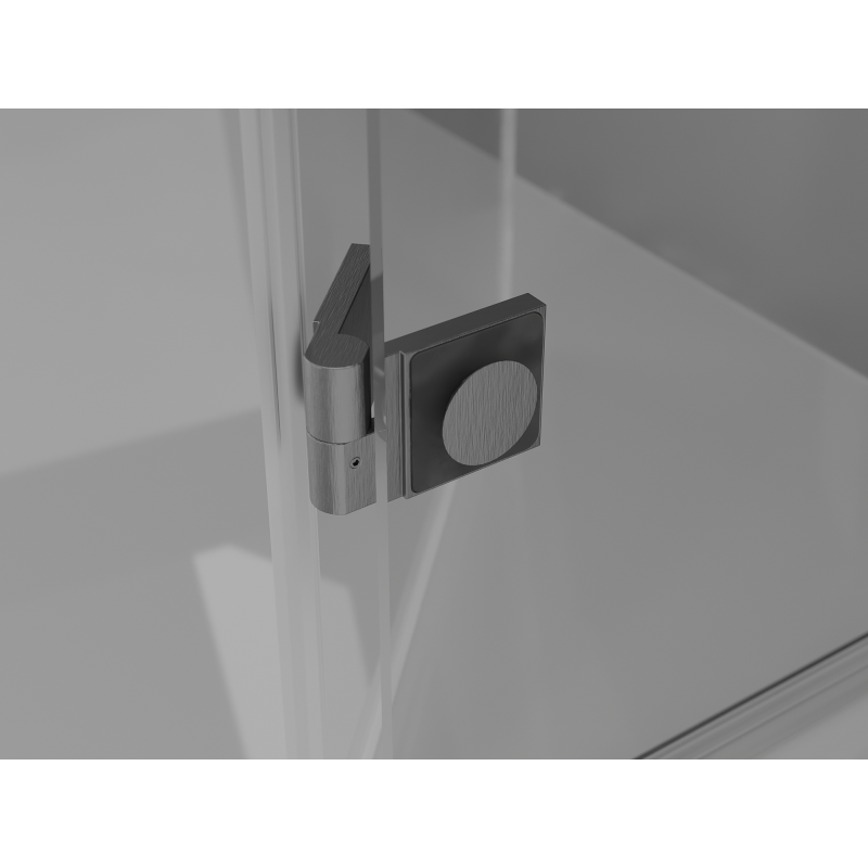 Mexen Mist-F Duo cabine de douche pliante droite 105 x 120 cm, transparent, gris canon brossé - 8A6-105L-120P-66-00