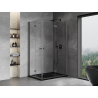 Mexen Mist-F Duo cabine de douche pliante droite 105 x 120 cm, transparent, gris canon brossé - 8A6-105L-120P-66-00