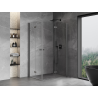 Mexen Mist-F Duo cabine de douche pliante droite 105 x 120 cm, transparent, gris canon brossé - 8A6-105L-120P-66-00