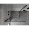 Mexen Mist-F Duo cabine de douche pliante gauche 75 x 70 cm, transparent, métal gun - 8A6-075L-070P-95-00