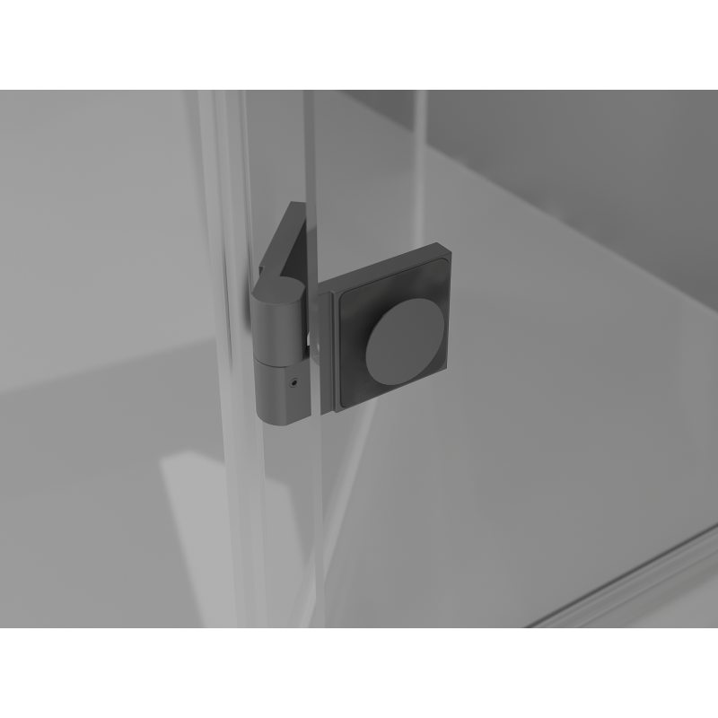 Mexen Mist-F Cabine de douche pliante Duo gauche 90 x 70 cm, transparent, métal gun - 8A6-090L-070P-95-00