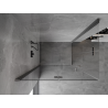 Mexen Mist-F Duo cabine de douche pliante gauche 95 x 75 cm, transparent, métallisé noir - 8A6-095L-075P-95-00
