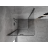 Mexen Mist-F Duo cabine de douche pliante 80 x 80 cm, transparent, gun metal - 8A6-080L-080P-95-00