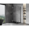 Mexen Mist-F Duo cabine de douche pliante gauche 100 x 95 cm, transparent, métal canon - 8A6-100L-095P-95-00