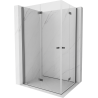 Mexen Mist-F Duo cabine de douche pliante gauche 105 x 95 cm, transparent, métal gun - 8A6-105L-095P-95-00