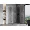 Mexen Mist-F Duo cabine de douche pliante droite 90 x 105 cm, transparent, métal gun - 8A6-090L-105P-95-00