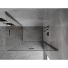 Mexen Mist-F Duo cabine de douche pliante droite 115 x 120 cm, transparent, métal gun - 8A6-115L-120P-95-00