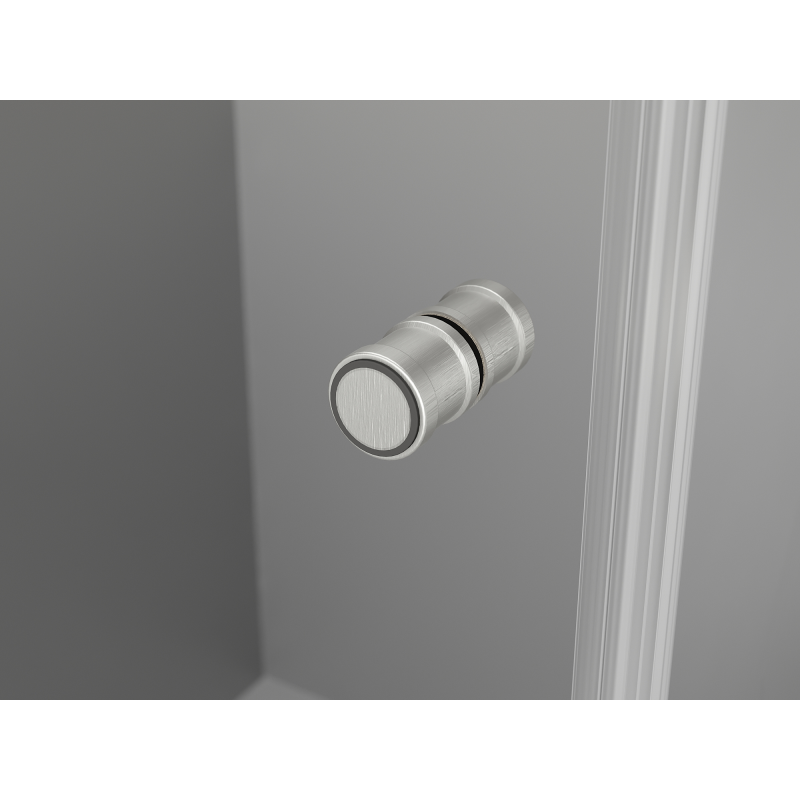 Mexen Mist-F Duo cabine de douche pliante gauche 110 x 75 cm, transparent, nickel brossé - 8A6-110L-075P-97-00