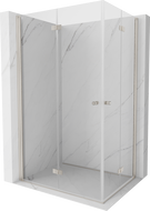 Mexen Mist-F Duo cabine de douche repliable gauche 100 x 90 cm, transparent, nickel brossé - 8A6-100L-090P-97-00