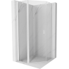 Mexen Mist cabine de douche pentagonale à porte battante 90 x 90 cm, transparent, blanc - 8A8-090-090-20-00