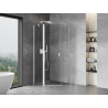 Mexen Mist cabine de douche pentagonale pivotante 100 x 100 cm, transparent, blanc - 8A8-100-100-20-00