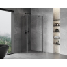Mexen Mist cabine de douche pentagonale pivotante 100 x 100 cm, transparent, gris canon brossé - 8A8-100-100-66-00