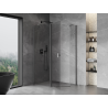 Mexen Mist cabine de douche pentagonale asymétrique à charnières 100 x 90 cm, transparent, métal gris - 8A8-100-090-95-00