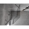 Mexen Mist cabine de douche pentagonale asymétrique pivotante 90 x 100 cm, transparent, gun metal - 8A8-090-100-95-00