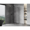 Mexen Mist cabine de douche pentagonale pivotante 100 x 100 cm, transparente, gun metal - 8A8-100-100-95-00