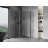 Mexen Mist cabine de douche pentagonale pivotante 100 x 100 cm, transparente, gun metal - 8A8-100-100-95-00