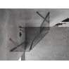 Mexen Mist cabine de douche pentagonale pivotante 100 x 100 cm, transparente, gun metal - 8A8-100-100-95-00