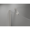 Mexen Mist cabine de douche pentagonale asymétrique pivotante 80 x 90 cm, transparent, nickel brossé - 8A8-080-090-97-00
