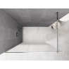 Mexen Kioto Paroi de douche Walk-in 140 x 200 cm, ombre blanche 8 mm, chromée - 800-140-101-01-86