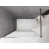 Mexen Kioto paroi de douche Walk-in 100 x 200 cm, ombre blanc 8 mm, gris canon brossé - 800-100-101-66-86